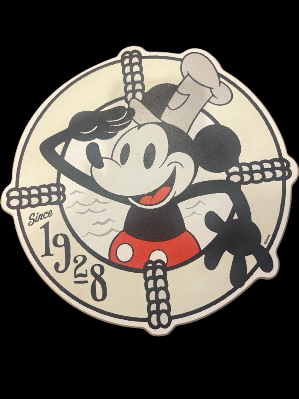 Disney Mickey Mouse Wall Plaque Hanging Decor Since 1928